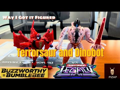 Transformers Buzzworthy Bumblebee Terrorsaur and Dinobot Comparison Review
