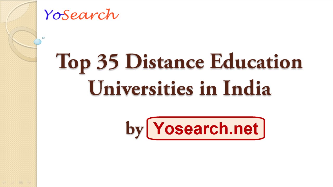 Top 35 Distance Education Universities in India | Best Distance | Top Distance Education