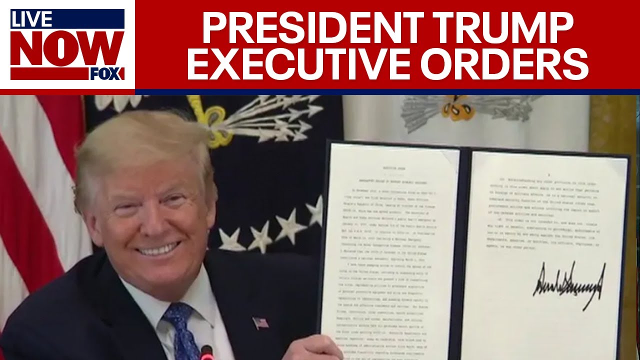 LIVE NOW: President Donald Trump signs Executive Orders and speaks inside Oval Office