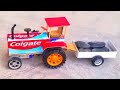 How To Make Tractor With Matchbox Colgate Box Matchbox Tractor