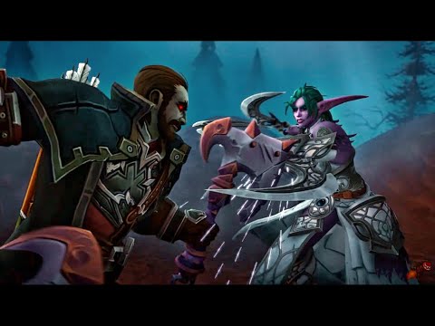 Nathanos and Tyrande Confrontation - World Of Warcraft Shadowlands