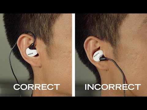 Как правильно носить наушники Shure
