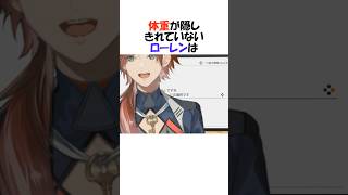 体重バレするローレン【にじさんじ/ローレン・イロアス/切り抜き】 #shorts