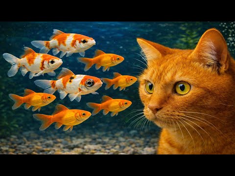 Cat TV Aquarium 🐟 LIVE 24/7 | Real Fish for Cats to Watch (4K)