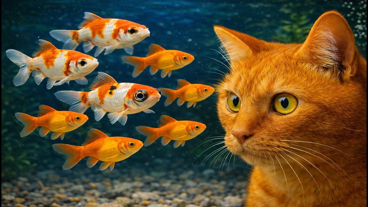 Cat TV Aquarium 🐟 LIVE 24/7 | Real Fish for Cats to Watch (4K)