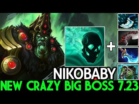 NIKOBABY [Wraith King] New Crazy Big Boss One Stun 3 Hit K.O 7.23 Dota 2