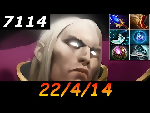 Dota 2 Invoker 7114 MMR 22/4/14 (Kills/Deaths/Assists) Ranked Full Gameplay