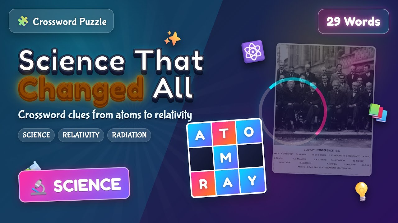Can You Solve This Curie & Einstein Science Crossword? 🧪