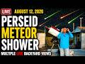 PERSEID METEOR SHOWER LIVE NOW | Watch Meteors With Me Tonight