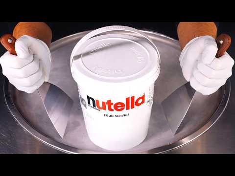 Nutella - Ice Cream Rolls | ASMR