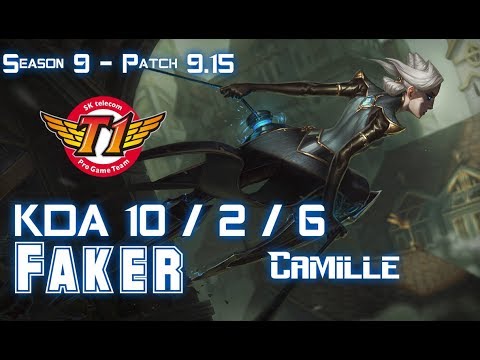 SKT T1 Faker CAMILLE vs SYLAS Mid - Patch 9.15 KR Ranked