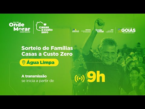 Sorteio de Famílias em Água Limpa de Goiás