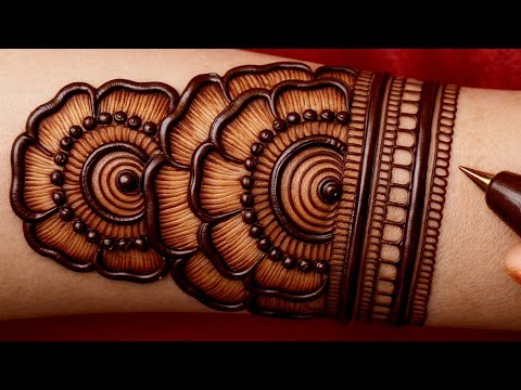 Very Very Beautiful Arabic Simple Mehndi Design||Mehendi Design New||Stylish Back Hand Mehndi Design