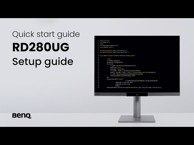 Écran PC BenQ RD280UG 28,2'' Ultra HD 4K+ 120Hz IPS Nano Matte MoonHalo KVM video