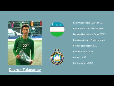 Davron Tulaganov | 2007 (Uzbekistan | Pakhtakor) U17 Development Cup 2024 footage