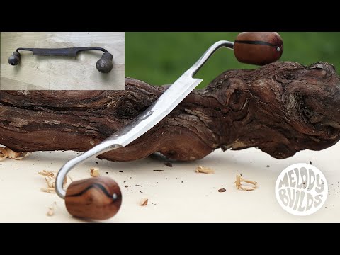 Rusty old Draw Knife Restoration