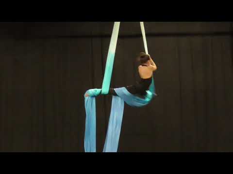 First aerial silks routine
