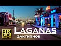 Laganas , Zakynthos in 4K 60fps HDR ( UHD ) Dolby Atmos 💖 The best places 👀  , walking tour