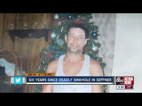 Part of a video titled Six years later, neighbors remember Seffner sinkhole that took the life of
...
