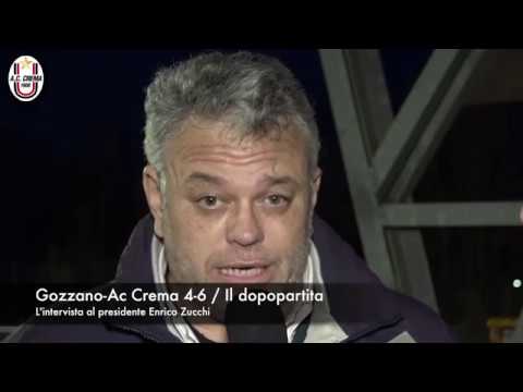 GOZZANO vs AC CREMA 4-6 (dopo i rigori). L'intervista al presidente Zucchi