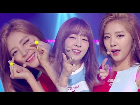 "ADORABLE" LABOUM (rabum) - Shooting Love (푱푱) @ Popular song Inkigayo 20160904