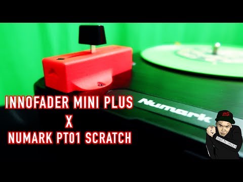 Innofader Mini Plus x Numark PT01 Scratch Portable Turntable