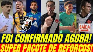 FOI CONFIRMADO AGORA NO VASCO! SUPER PACOTE DE REFORÇOS E 10 JOGADORES DE SAÍDA