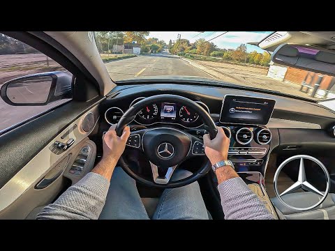 2016 Mercedes-Benz C-Class C300 POV Test Drive | Luxury Sedan Experience