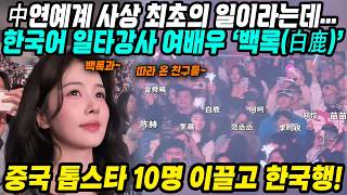 중국반응│연예인친구들 10명 데리고 한국여행온 중화권톱스타│해외스타들의 한국여행기 미용 쇼핑 한류콘서트 관람까지│한국어패치 완료된 중국 최고 여배우의 남다른 한국사랑│중국어로[路]