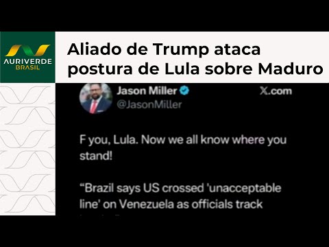 Ex-conselheiro de Donald Trump critica Lula e reprova reação brasileira à captura de Nicolás Maduro