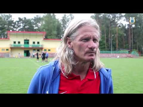 Piotr Zajączkowski po sparingu z Pelikanem Łowicz (6.07.2019 r.)