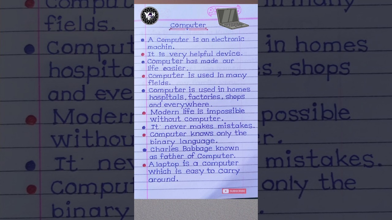 10 lines on Computer | Computer 10 lines | Few lines on Computer |