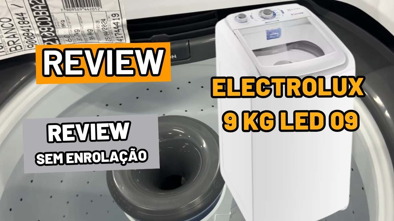 Miniatura da avaliação em vídeo de Máquina De Lavar Electrolux LED09 9kg