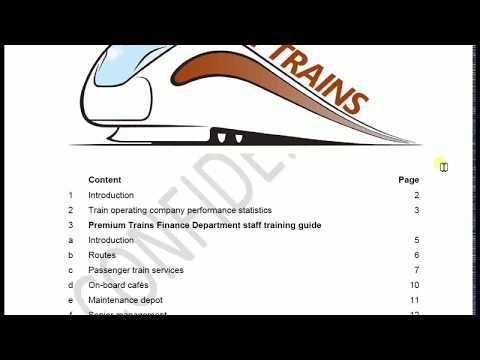 CIMA Operational Case Study Pre-seen Analysis - August 2017