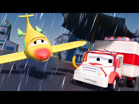 Ambulanta Amber - Nasul micutei Penny este rosu - Orasul Masinilor ! desene cu masini pentru copii