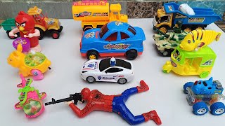 gadi wala cartoon | toy helicopter ka video | JCB, tractor, train, 13 dollar investment only #4