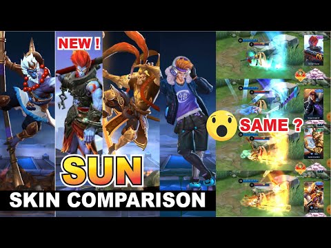 SUN SIMIAN CURSE Skin COMPARISON Effect VS ( Starlight July New Skin )   2021 | Mobile Legends