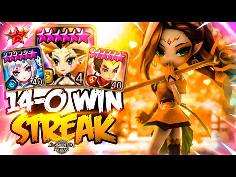 PinkRoid Starts Season with 14-0 WIN STREAK - Summoners War