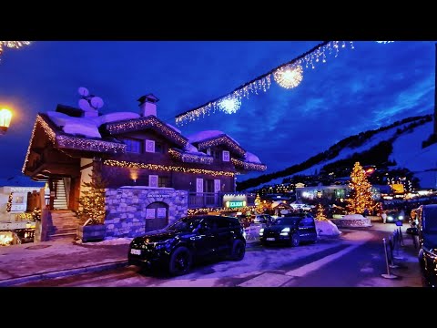 Inside The Most MAGICAL Ski Resort Village At Night