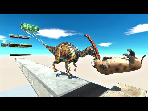 Combo traps, Harpoon and Spike wheel - Animal Revolt Battle Simulator