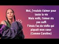 Zaho - Comme Caroline (paroles)