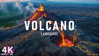 Volcano 4K Relaxation Film - Relaxing Piano Music - Amazing Nature