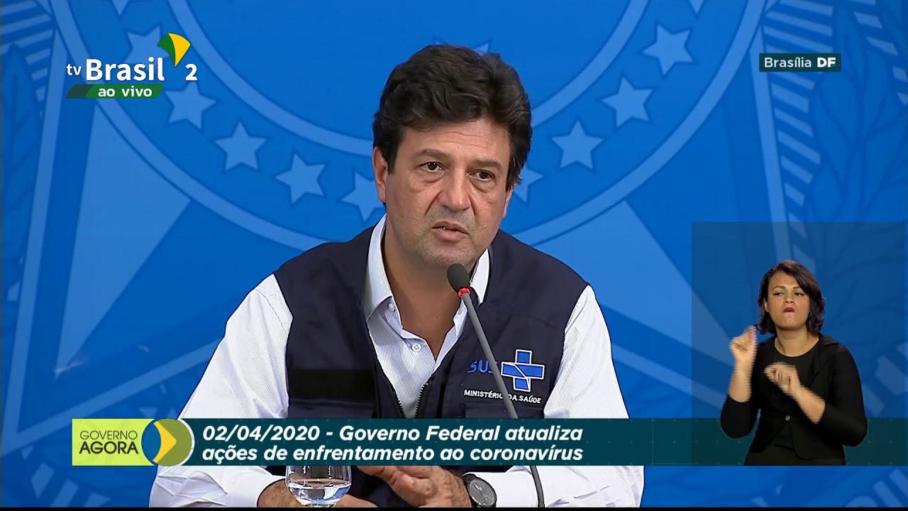 Coletiva de Imprensa no Palácio do Planalto sobre Covid-19