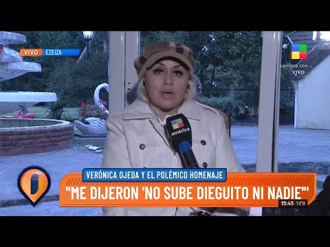 El enojo de Verónica Ojeda por el polémico homenaje a Diego Maradona