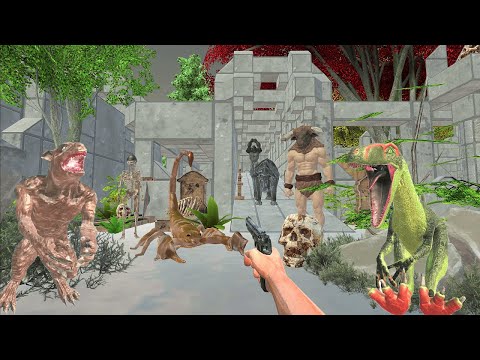 【Take 2】Fortress of horror. Survive from the attacking monsters! | Animal Revolt Battle Simulator