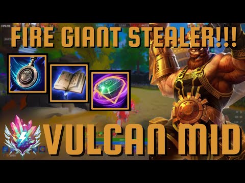 FIRE GIANT STEALER - Vulcan Mid Smite 2 Gameplay