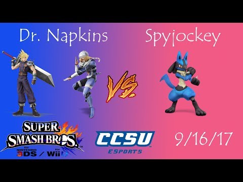 Riptide 1 - Smash 4 - Dr. Napkins (Cloud, Sheik) vs Spyjockey (Lucario)