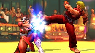Street Fighter ! Chun-Li vs Ken SF gameplay ! Capcom games ! Street Fighter gameplay !