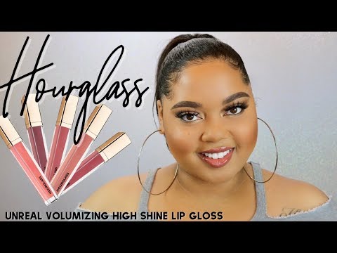 Hourglass Unreal Volumizing High Shine Lip Gloss Review + Try On Session