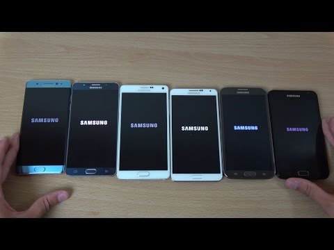Samsung Galaxy Note 7 vs Note 5 vs Note 4 vs Note 3 vs Note 2 vs Note - Which is Fastest?